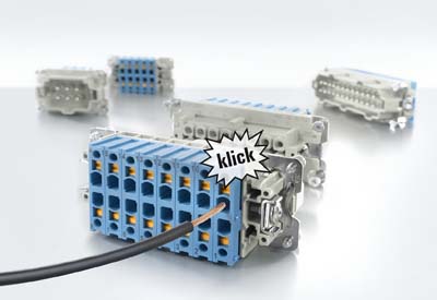 Weidmüller RockStar: New HDC inserts with the innovative Quick Termination connection system