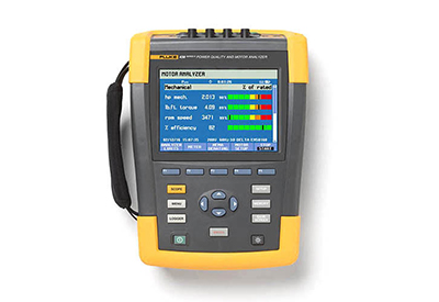 Discover motor performance,  without mechanical sensors: Fluke 438-II Power Quality and Motor Analyzer