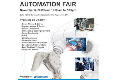 Automation Fair in Vancouver, BC on November 6, 2019