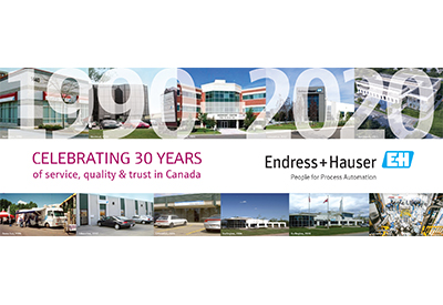 Endress+Hauser Celebrates 30 Years of Serving Canadians
