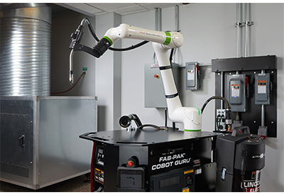 Lincoln Electric Introduces the Easily Programmable Fab-Pak Cobot Guru Robotic Collaborative System