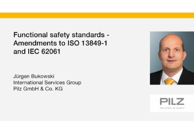 Presentation: Functional Safety Standards – Amendments to ISO 13849-1 and IEC 62061