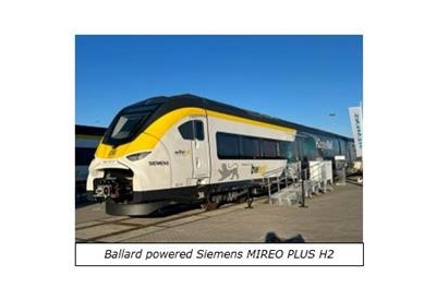 Ballard Receives Order from Siemens Mobility to Power 7 Trains and Signs LOI for Up to An Additional 200 Modules Over the Next Six Years