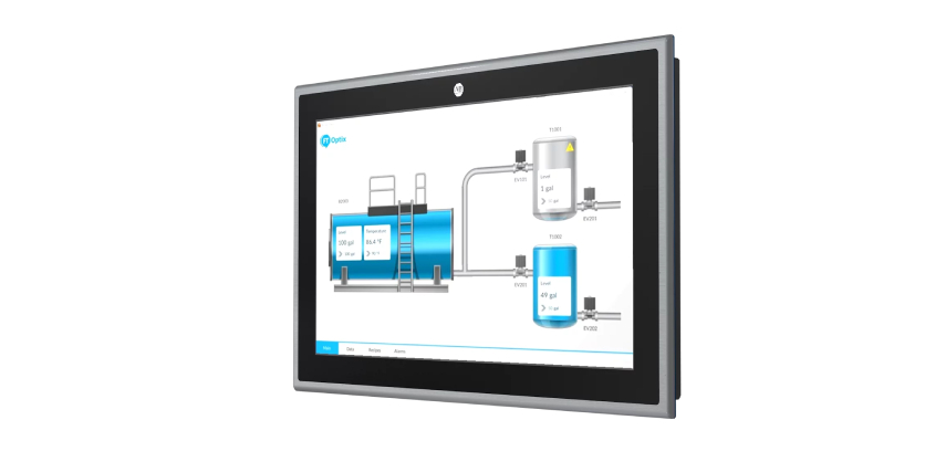 OptixPanel™ graphic terminals from Rockwell Automation Offers Visualization and Maximum Connectivity on Plant Floors with Highly Customizable Graphic Terminals