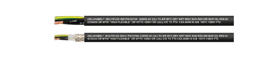 Highly Flexible Cables for Drag Chain Systems and Open Installation