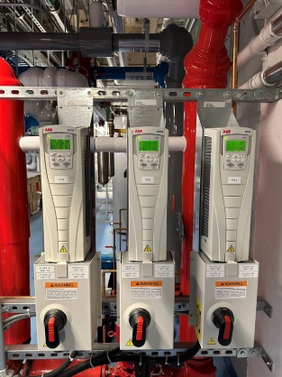  ABB Cylon ® building automation field controllers on site at McMaster University