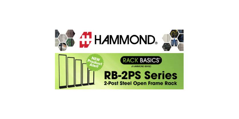 New Product Alert! RB-2PS Series 2-Post Rack from Hammond Manufacturing